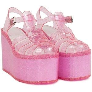 ISO SIZE 6 OR 5 UNIF PINK JELLY PLATFORM